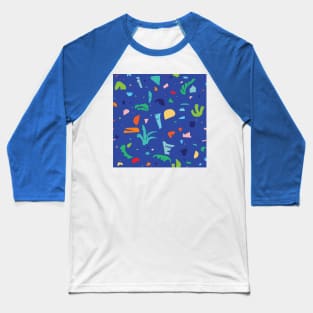 Shapes of Tropicalia / Colorful Abstraction Baseball T-Shirt
